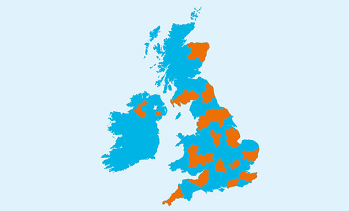 Flu UK Map